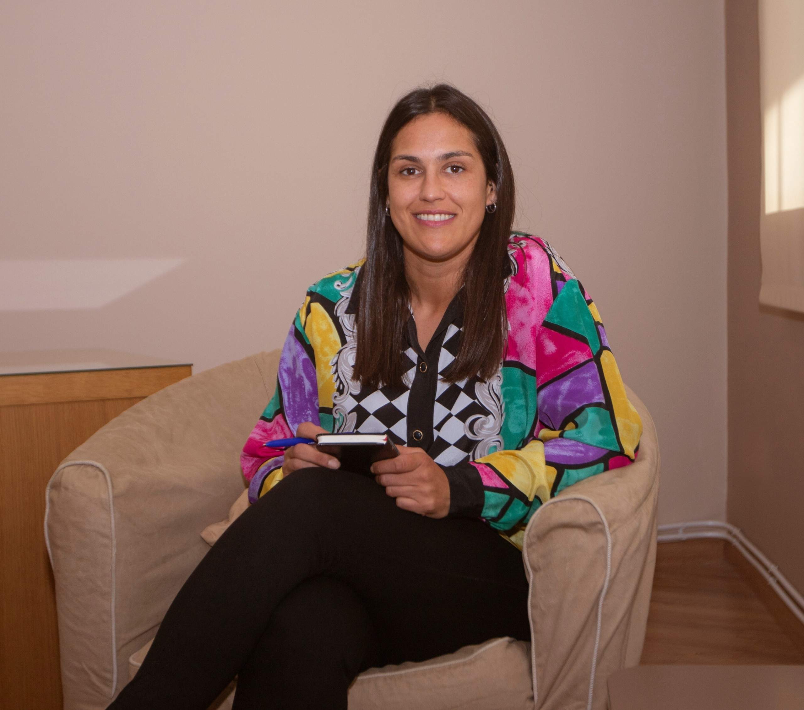 Yésica Bouza en consulta de psicología